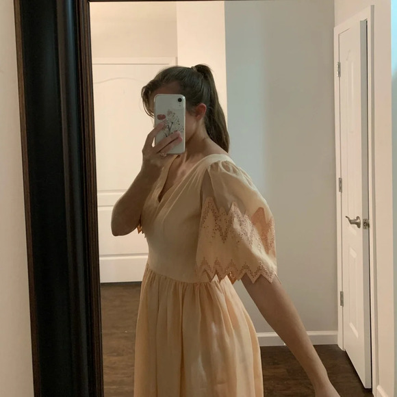 Vintage silk lace dress - Picture 14 of 15